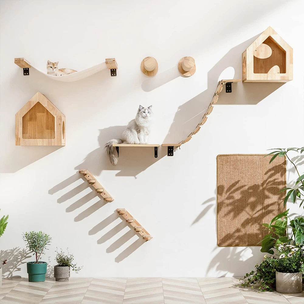 Arbre A chat en bois | Mural