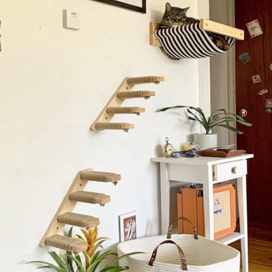 Arbre A chat en bois | Mural