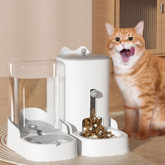 Distributeur de croquettes chat interactif | Trappe