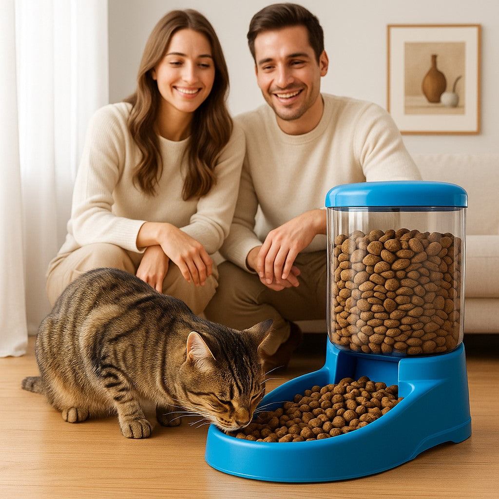 Distributeur de croquettes pour chat | ovoîdes