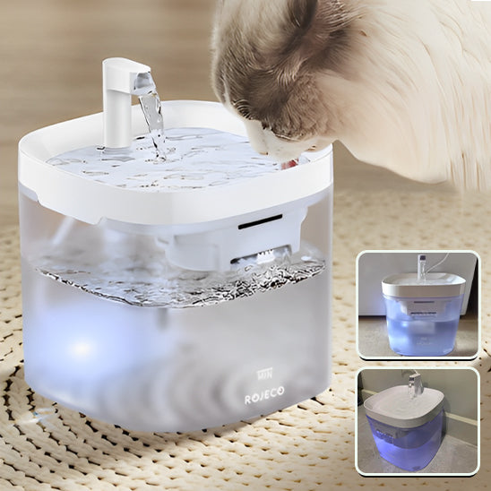 fontaine-pour-chat-blanche