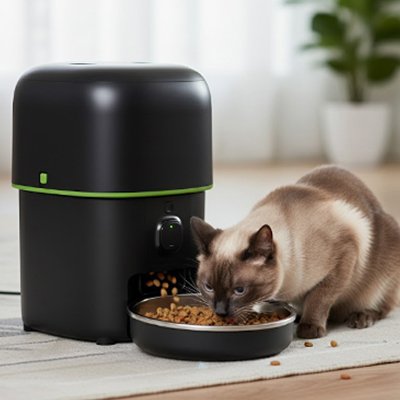 Gamelle automatique pour Chat - noire