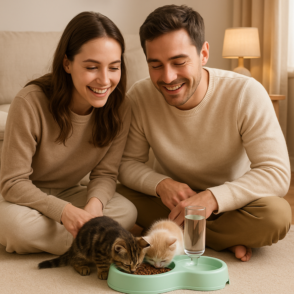 Gamelle automatique chat | Double