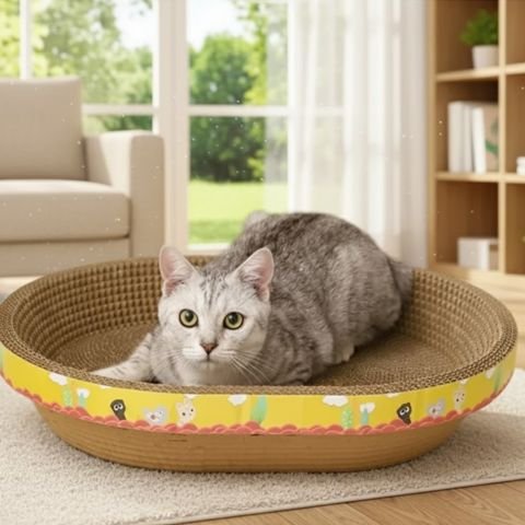 griffoir-en-carton-pour-chat_en regard joueur