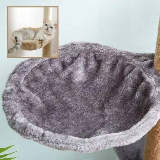 Hamac pour chat - modele hamac gris