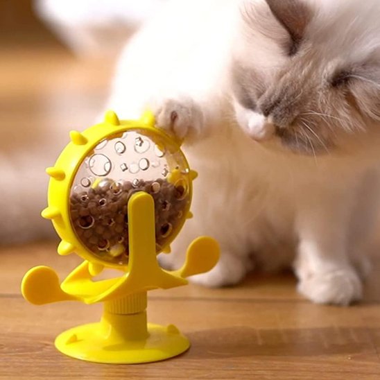 Distributeur de croquettes pour chat | Roue
