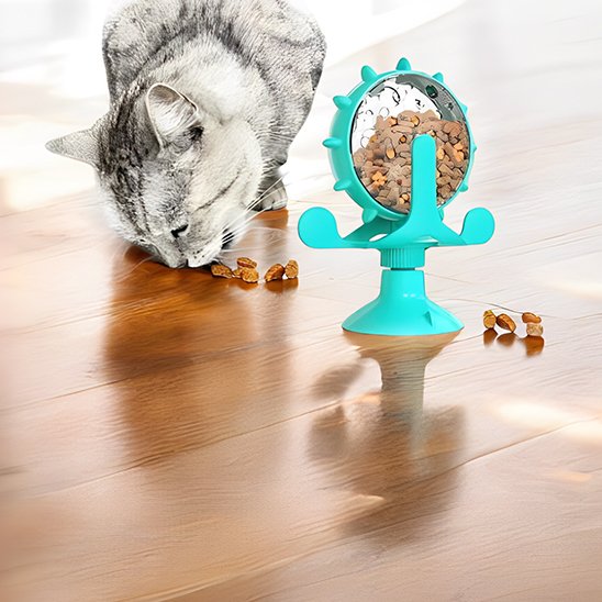 Distributeur de croquettes pour chat | Roue