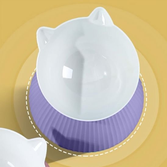 Gamelle chat violette