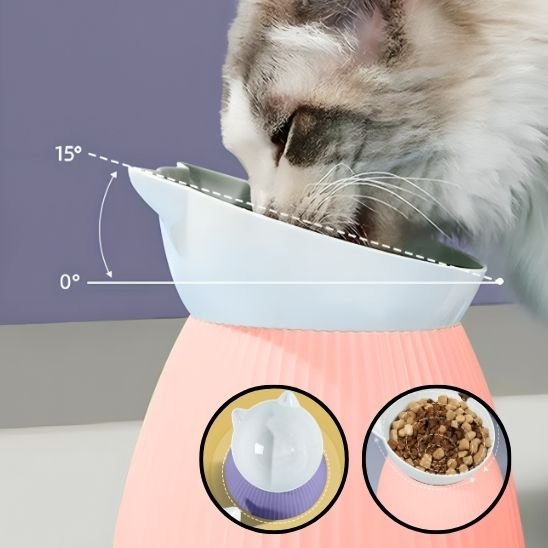 Gamelle chat blanc
