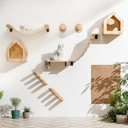 Arbre A chat en bois | Mural