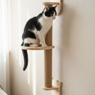 arbre-a-chat-mural_chat de goutiere