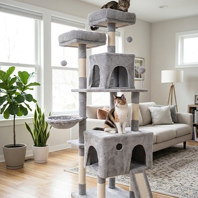 arbre-a-chats plusieurs hauteurs