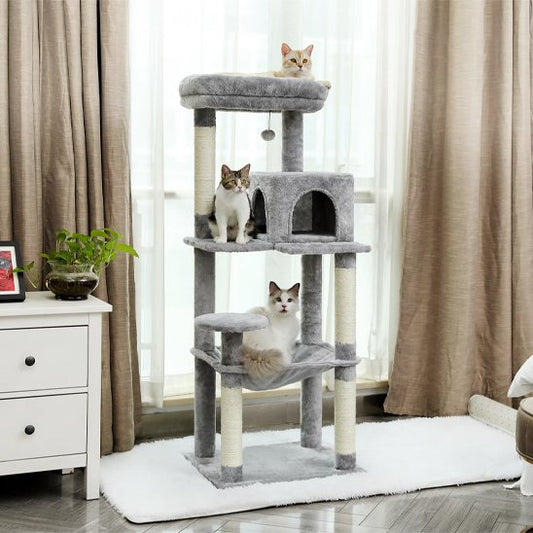 arbre a chat xxl gris