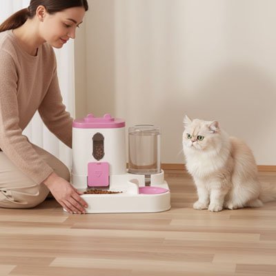 Distributeur de croquettes pour Chat