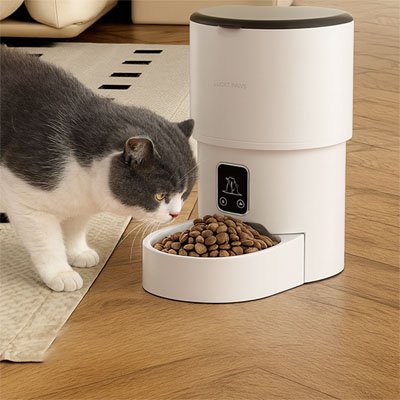 Distributeur de croquettes pour chat