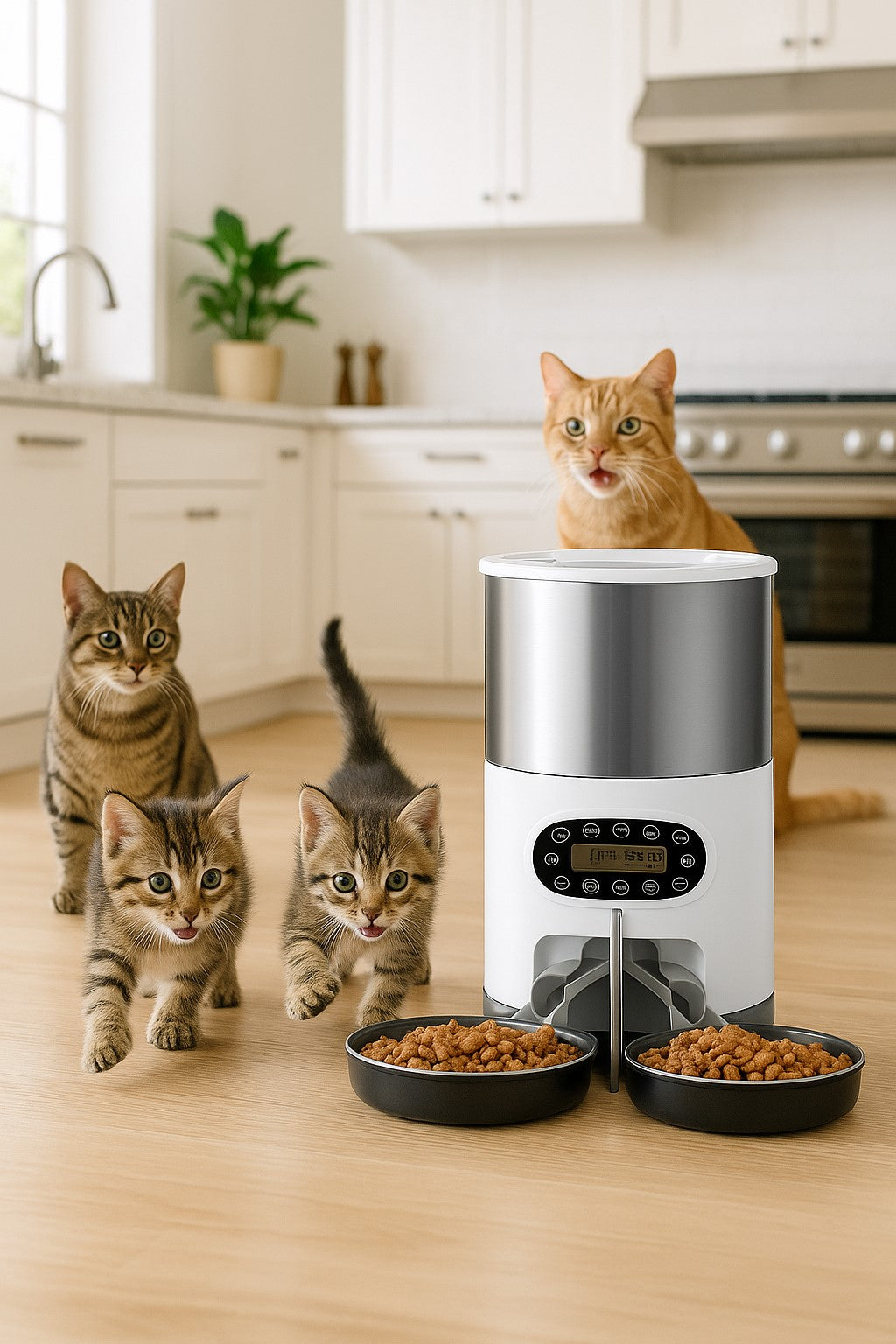 distributeur de croquettes pour chat