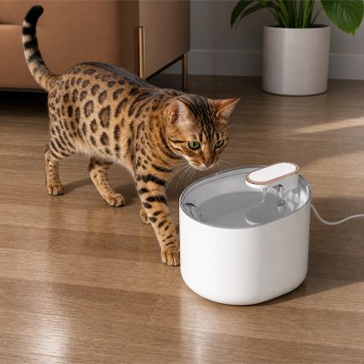 Fontaine a eau Chat - chaton