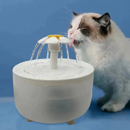 Fontaine à Eau chat - Fleur