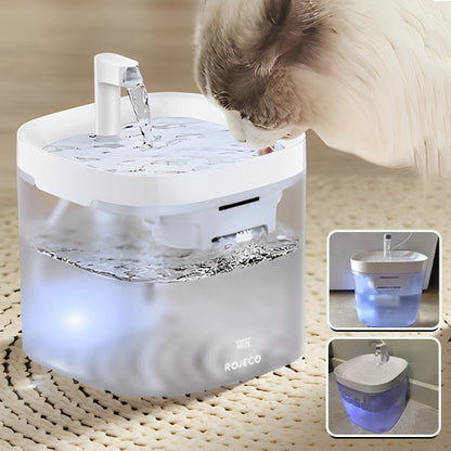 fontaine-pour-chat-blanche