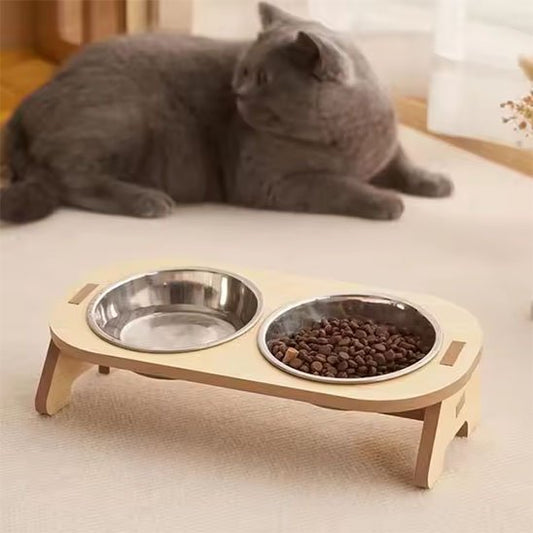 Gamelle chat surélevée double