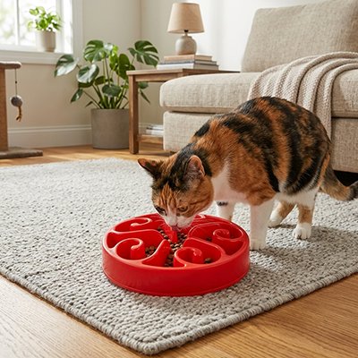 Gamelle labyrinthe chat isabel