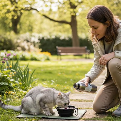gamelle-pour-chat noir