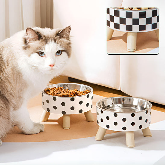 gamelle chat surelevee ronde