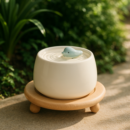 Fontaine A eau pour chat ceramique | FreshFeline