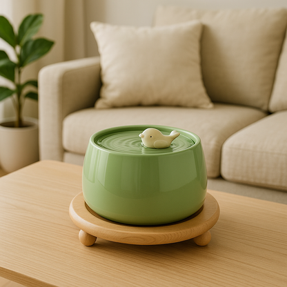 Fontaine A eau pour chat ceramique | FreshFeline