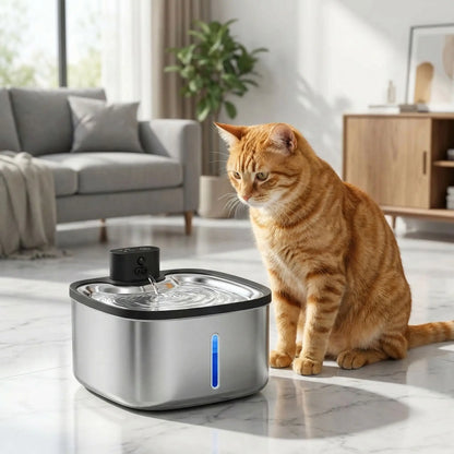 Fontaine à eau pour chat sans fil | AquaPure