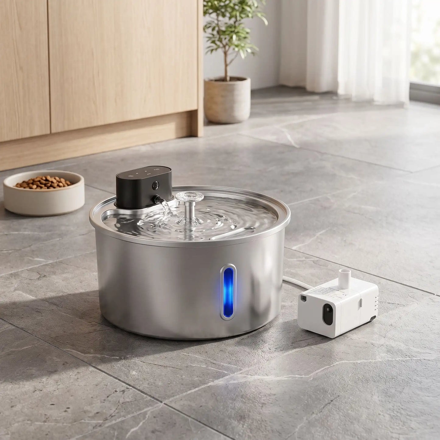 pompe fontaine a eau chat | Ultra Silencieuse LED