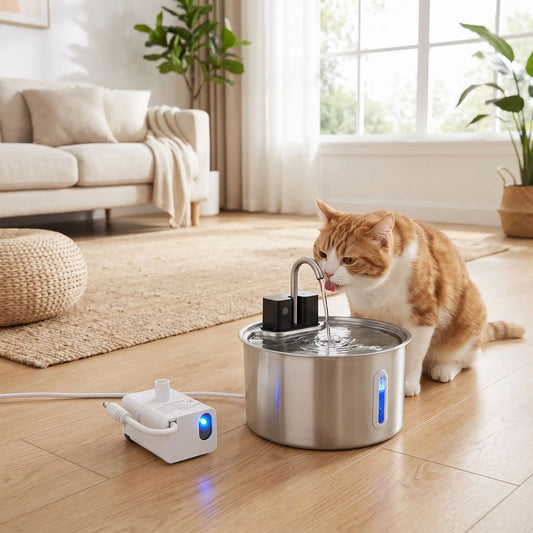 pompe fontaine a eau chat | Ultra Silencieuse LED