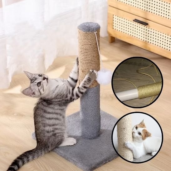 Griffoir pour chat étiré avec les griffes