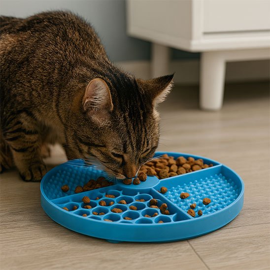 tapis-de-lechage_chat mange